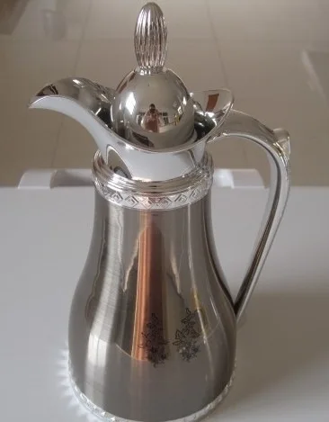 New 1000ml Arabic Style Popular Pink Glass Refill Water Bottle Coffee Pot Vacuum Flask