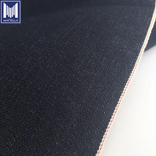 100% Cotton Soft Warp Slub 17oz Japanese Selvedge Denim A-grade Fabric for Men Women Jeans Jackets Vests