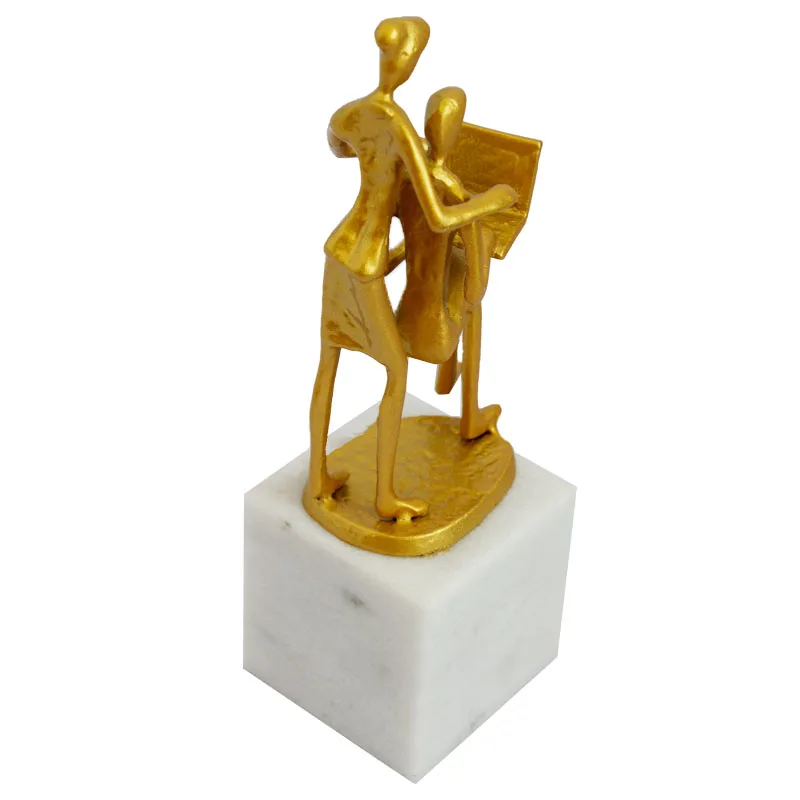 Antique Bronze Metal Sexy Girl Trophy Nude Lady  marble Sculpture Statue For Home And Office Decoration