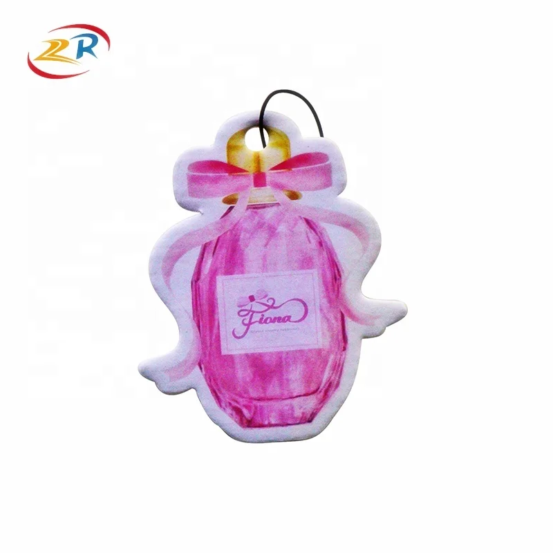 Lovely kids Shape Wholesale promotion hanging paper perfume car air freshener