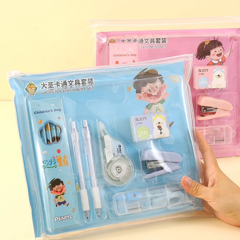 Top Grade School Supplies Set Back To School Stationery Wholesale Stationery Set for Kid Gift School Supplies