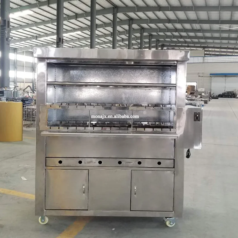 Street food Chicken meat roaster/Peruvian churrascos machine/Buffet Restaurant Brazilian Churrascos Machine Chicken Grill