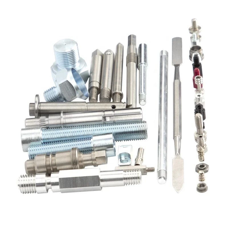  CNC Swiss machining service Brass stainless steel material OEM drawing mechanical crank shaft collar shafts
