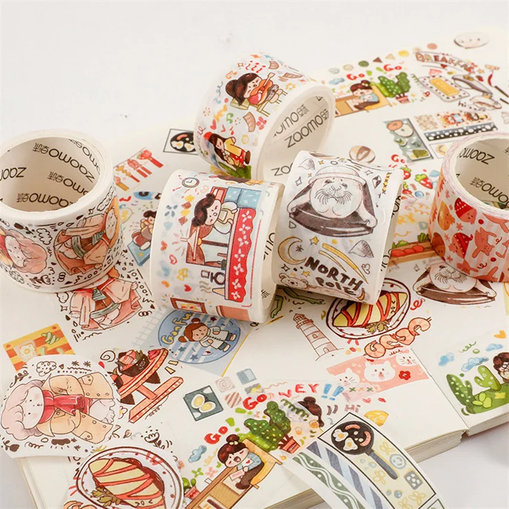 Factory price with Low MOQ oem odm accepted customize brand names kraft paper pet adhesive tape washi tapes with logo