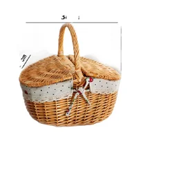 directly supply empty Wicker Picnic Basket Set For 2 Person -