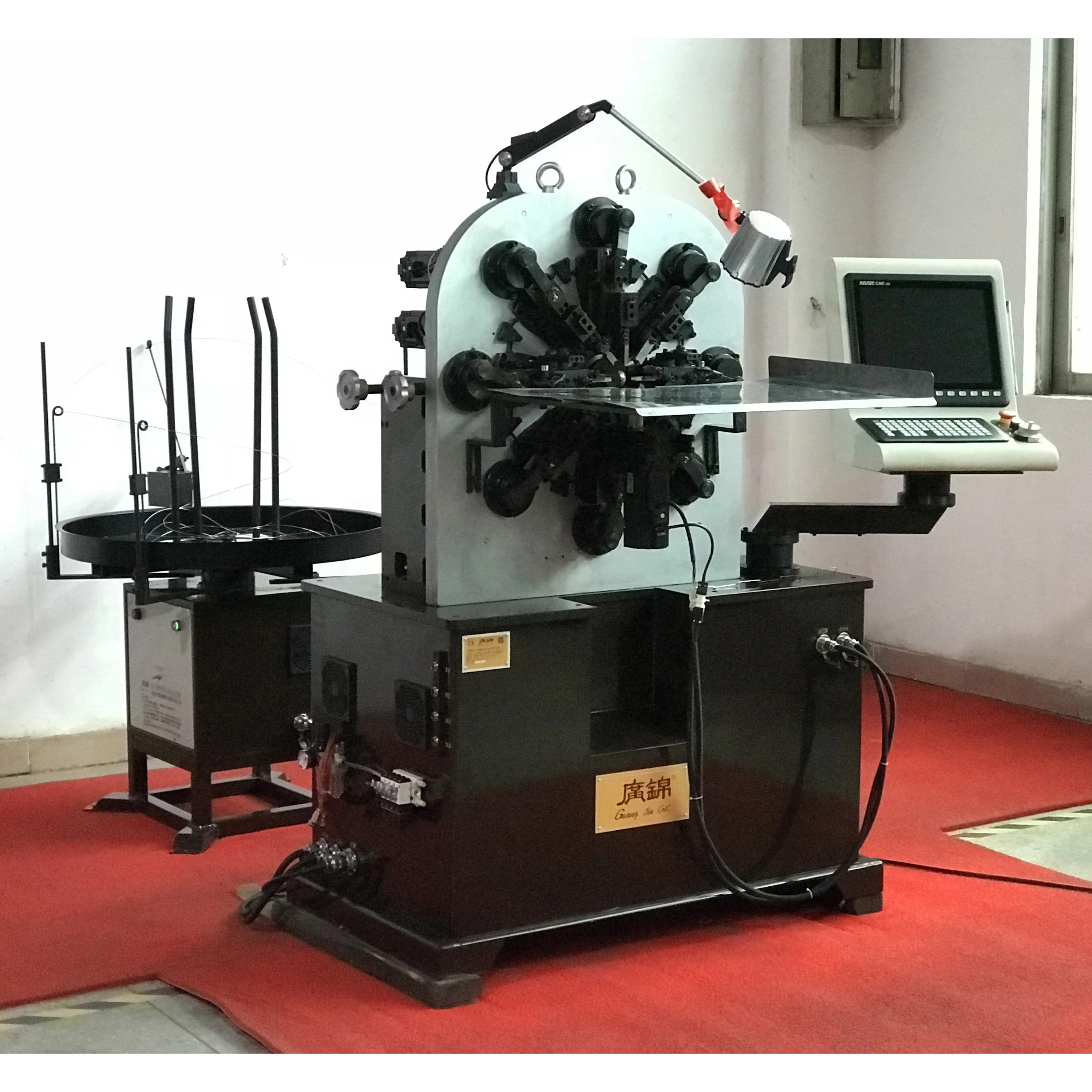 10 Axis Camless CNC Spring Forming Machine For Wire Brake Spring Torsion Extension Pressure Spring Coiler Machinery