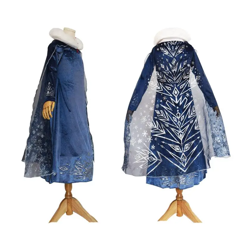 movie frozen elsa 2 princess dress cosplay costumes