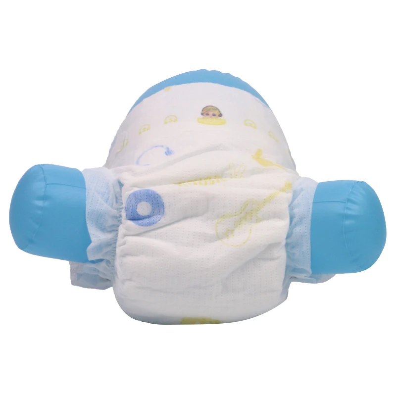 OEM Custom Breathable Cotton Hypoallergenic Disposable Bamboo Baby Diaper Nappies in Bulk