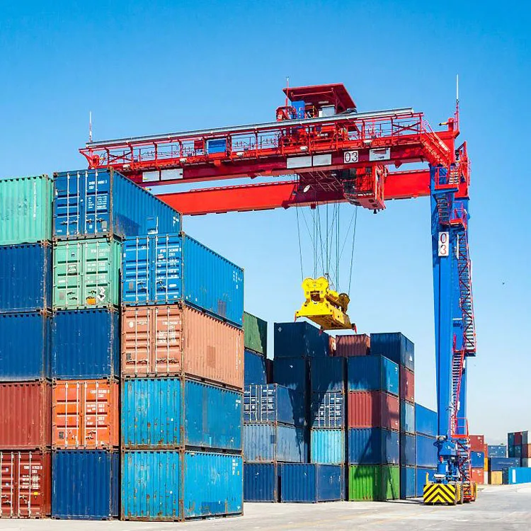 High quality Empty Container Handler Multicab Carry Gantry Rubber Type Hook Lift Container Straddle Carrier