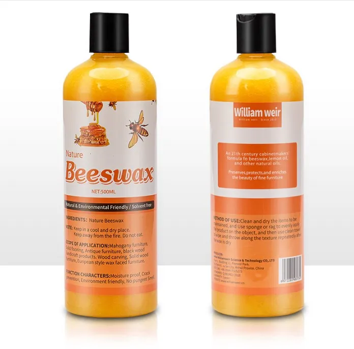 500ml Wholesale Waterproof Wooden Floor Care Furniture Polish Wood Seasoning Beeswax
