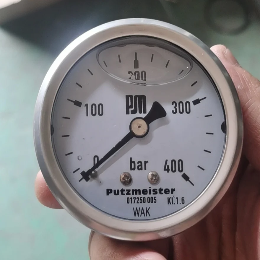 High quality PM hydraulic pressure gauge Putzmeister manometers for Putzmeister concrete pump spare parts 017250005 244084002