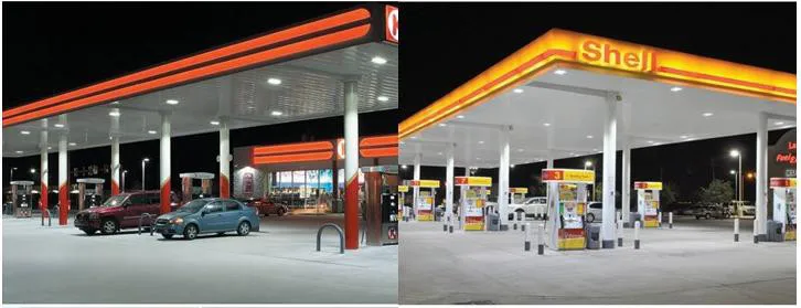 
Aluminum housing led canopy light 100W 120W 150W led high bay retrofit recessed explosion-proof gas station light 