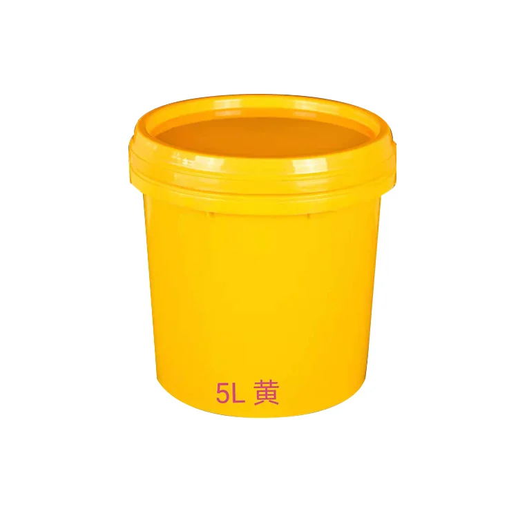 Paint bucket 5 liter plastisol paint screen bucket silicone paint brush bucket