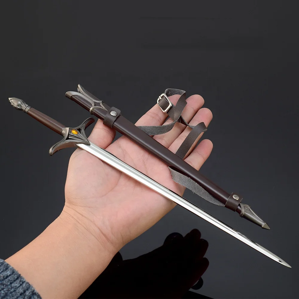 Magic film Lord of the Rings character Galadriel exclusive equipment metal crafts sword keychain gift zinc alloy 22cm