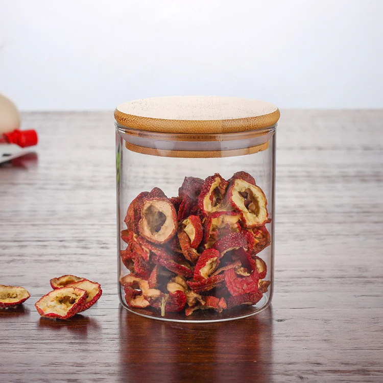 keep fresh High Borosilicate Kitchen honey round glass jar Miscellaneous Grain Storage large glass jar