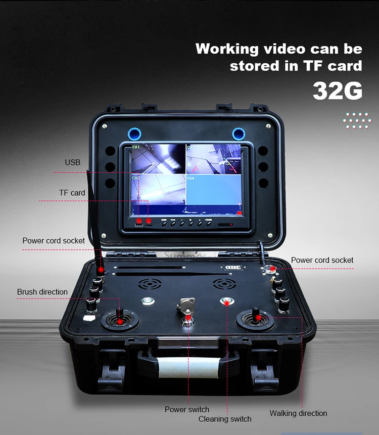 tube cleaner kitchen machine for restaurant kitchen exhaust duct cleaning equipment also for hoods fans purifiers PC-G10