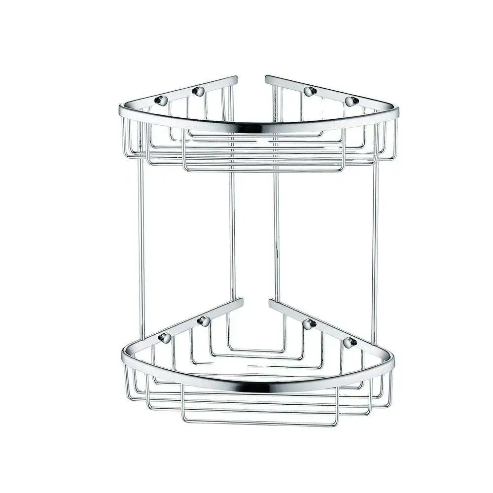 Stainless Steel Bathroom Toilet Bath Living Room Triangle Corner Shelf