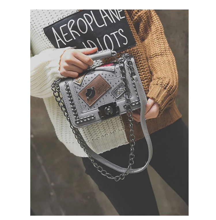  Ins New Design Pu Leather Fashoin Online Shop Bag Woman Hand Bags Luxury