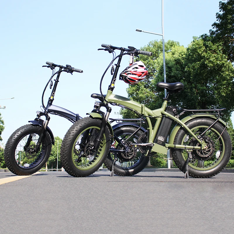 High quality factory customized Folding Fat Tire city mountain full suspension 20inch ebike bicycle Electric Bike  For sale