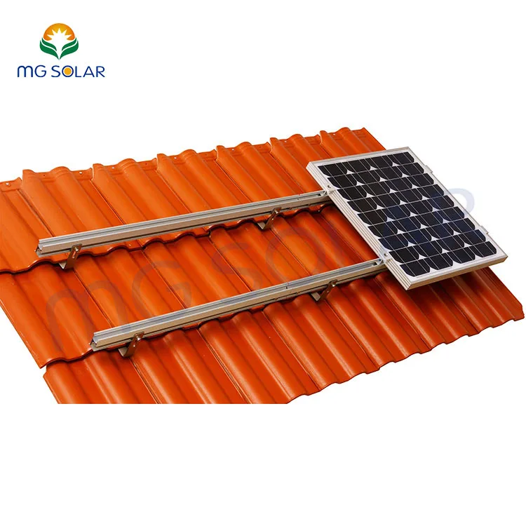 Солнечная конструкция PV черепичная система стеллажей из алюминия и нержавеющей стали монтажное решение