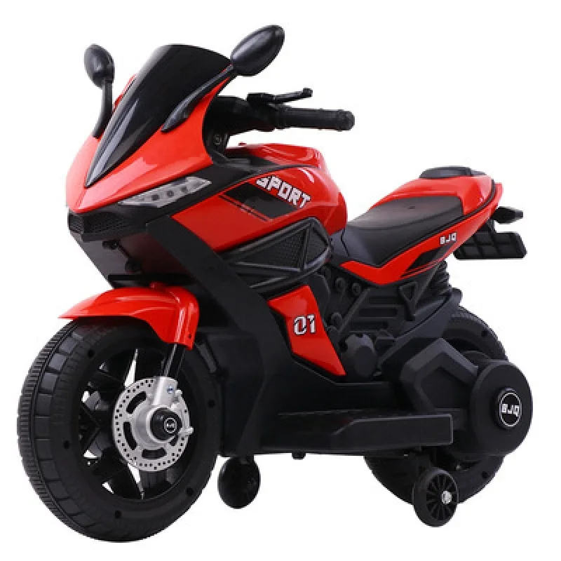QS High Quality Kids Electric Motorcycle Outdoor Playing Ride Car Toy Music Light 3 Wheels 6V Battery Tricycle Motorbike Plastic