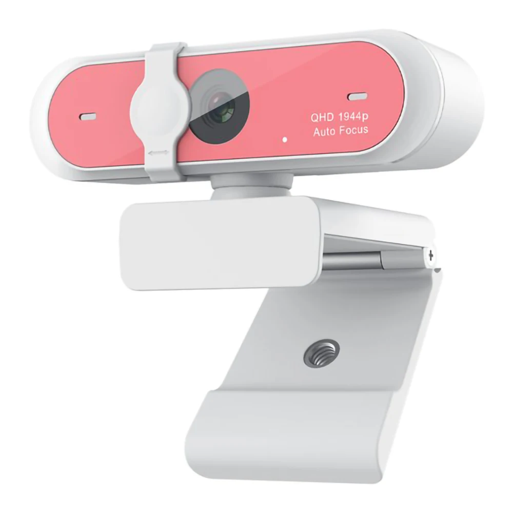 Best Quality 2592*1944P Pink QHD 4K Webcam 60 FPS with 2 Stereo Microphone OEM ODM