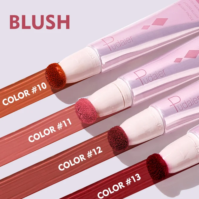Multi Function Face Makeup Set Cream Bronzer Contour Beauty Wand Highlighter Contour Liquid Blush With Cushion Applicator