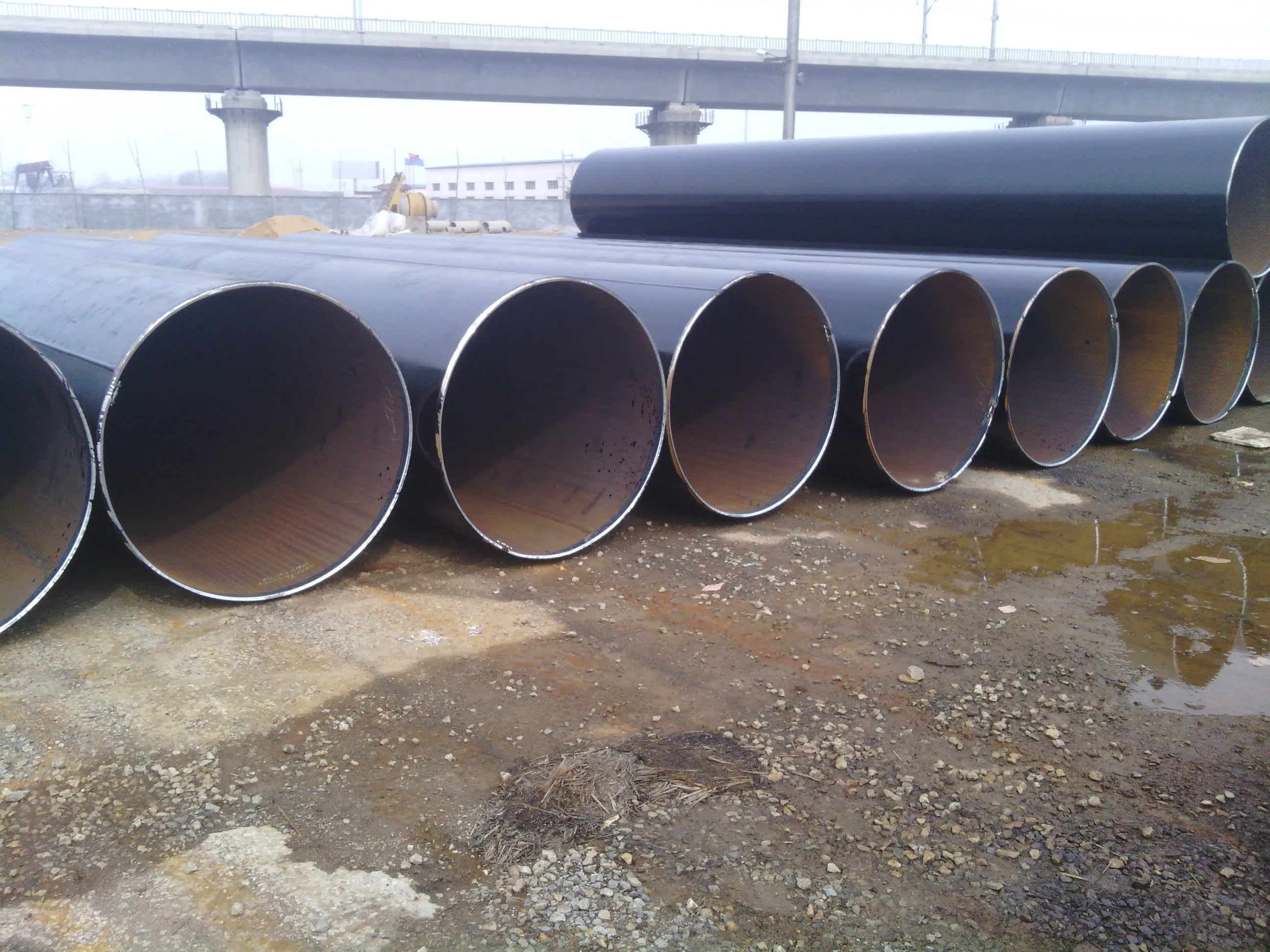 China Origin Factory 3PP 3PE FBE Blue Black External Internal Coating CS Carbon Steel LSAW SAW Welded Line Pipe