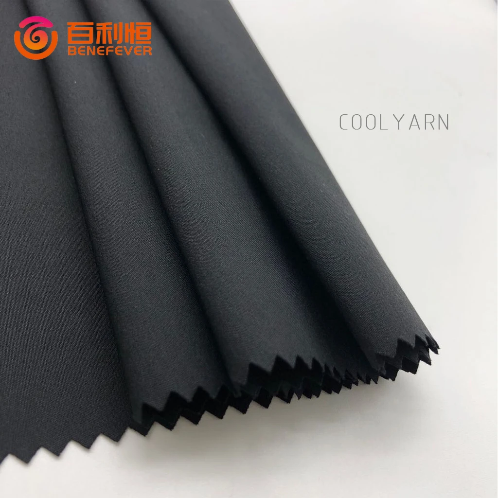 piece dyed 4-way stretch cool yarn nylon fabric for quick-dry pants