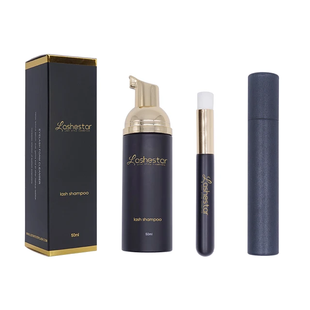 Premium eyelash shampoo lash foam cleanser with private label