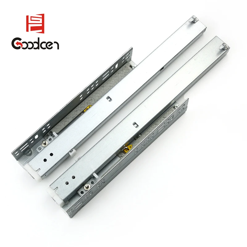 3 fold Telescopic channel rails 3D adjustable concealed soft close undermount drawer slide