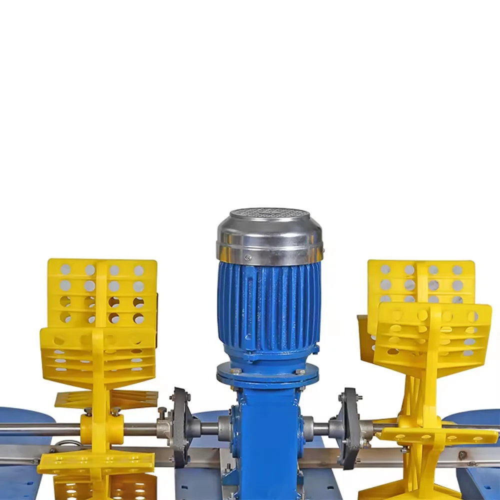 Fish Shrimp and Crab Pond Equipment 2/4/6 Impellers Paddle Wheel Oxygen Paddle Wheel Aerator for Shrimp Farming