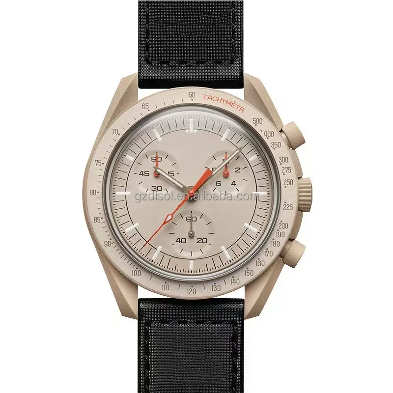 OMG moon Waterproof Wrist Watches Tachymeter Chronograph Quartz Watch For MenV women Planet Moon Mercury Watch