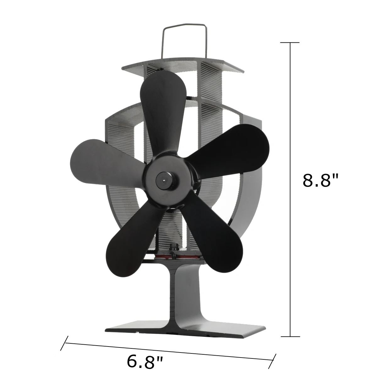 Fireplace Accessories Portable Heat Powered Stove Fan Freestanding No Need Electricity Five Blades Wood Log Burner Stove Top Fan