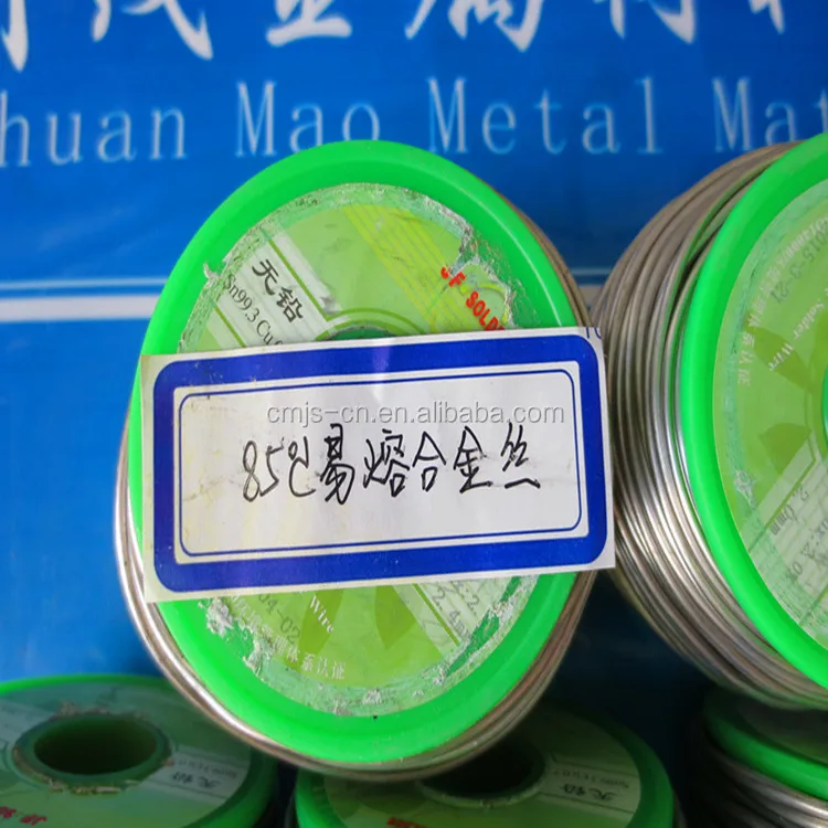 Low TEMP Tin Bismuth Solder Wire Sn42Bi57.6Ag0.4, lead free, flux cored or solid