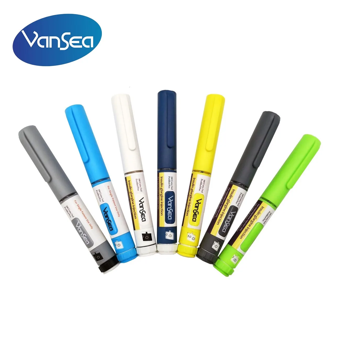 
Disposable insulin pen with 3mL cartridge/ metal pen body dose increment 60 IU 