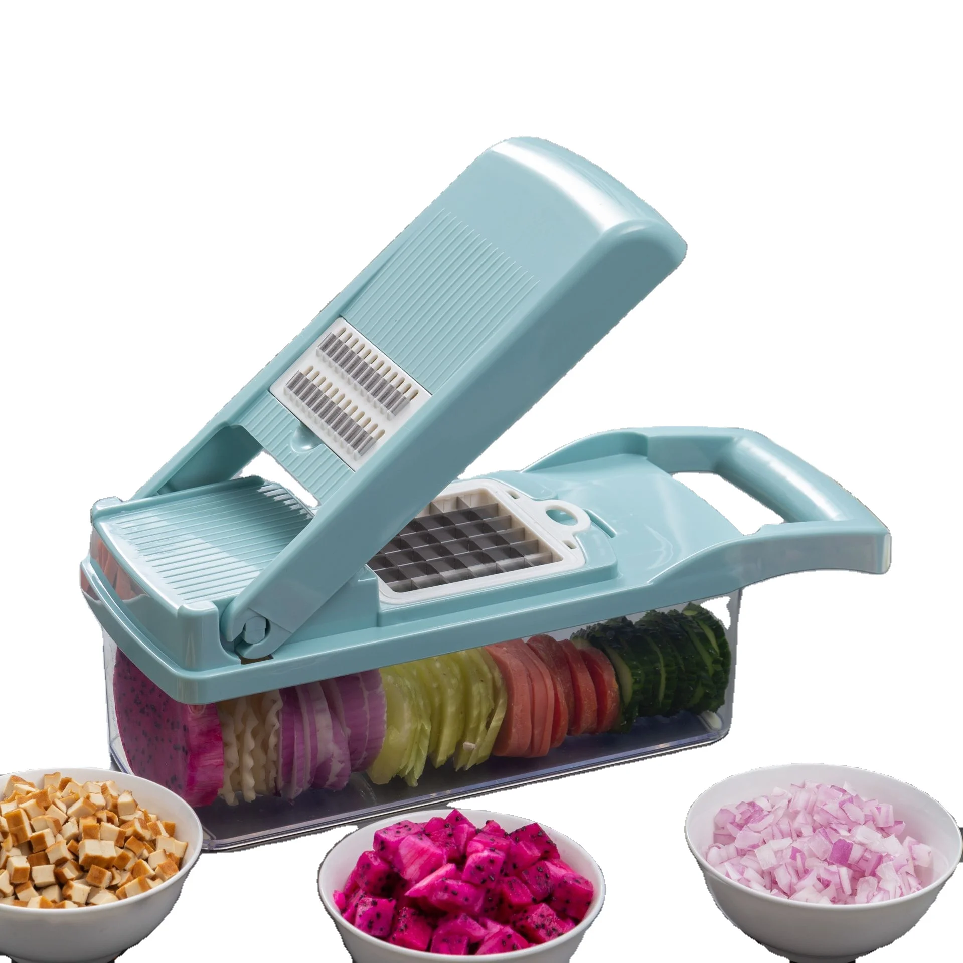 Multifunctional Kitchen Vegetable Cutter Manual 7 in 1 Slicer online Plastic Fruit potato peeler Vegetable chopper Grater Slicer