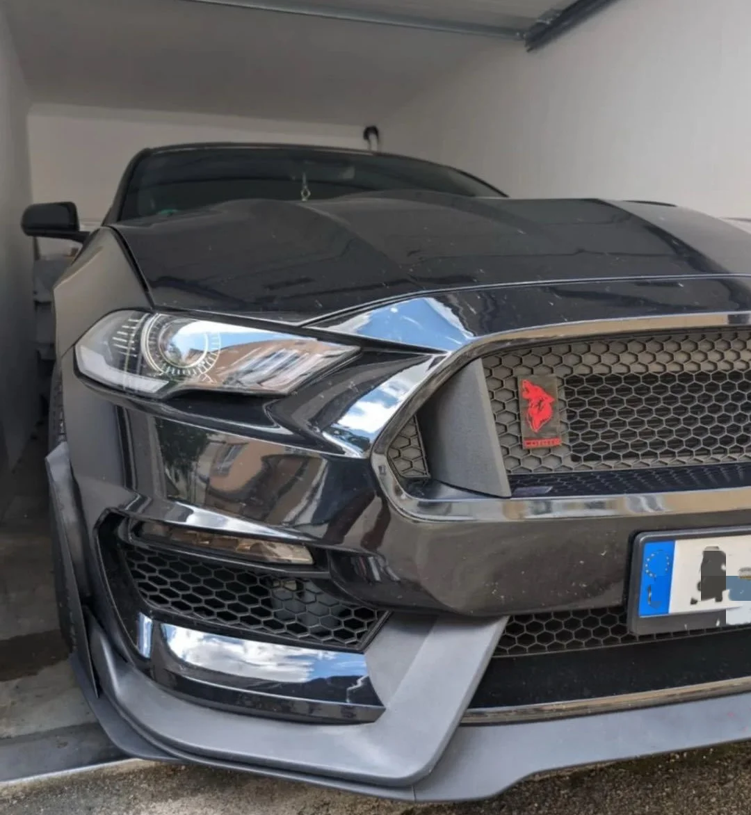 Модифицированная Автомобильная наклейка в спортивном стиле для Ford Mustang GT5.0 эмблема значок «Волчья голова»