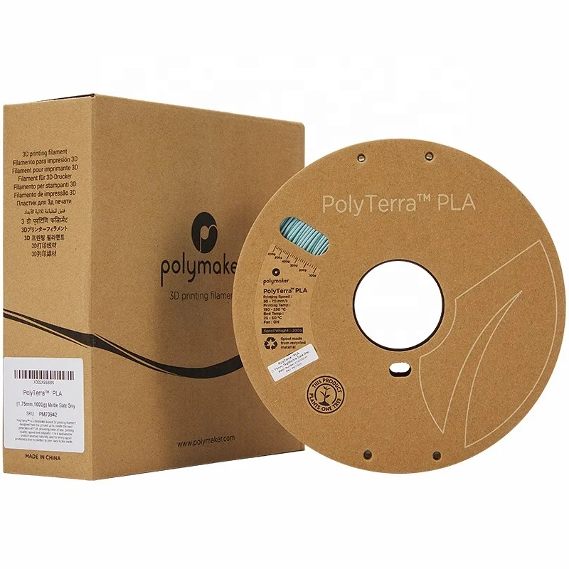 Excellent Printability Cardboard Spool Printer 1.75mm / 2.85mm 1 KG  Polymaker Printer PolyTerra 3D PLA Filaments