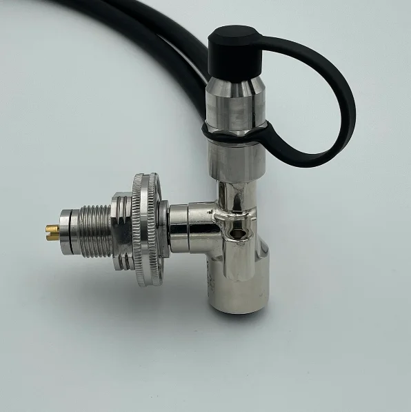 Scba Air Pressure Regulator With Quick Coupling Pressure Gauge For Air Breathing Apparatus