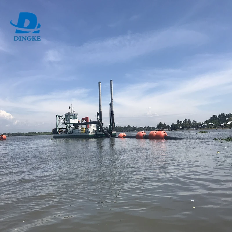 DINGKE Customized small hydraulic cutter suction sand dredger from Weifang
