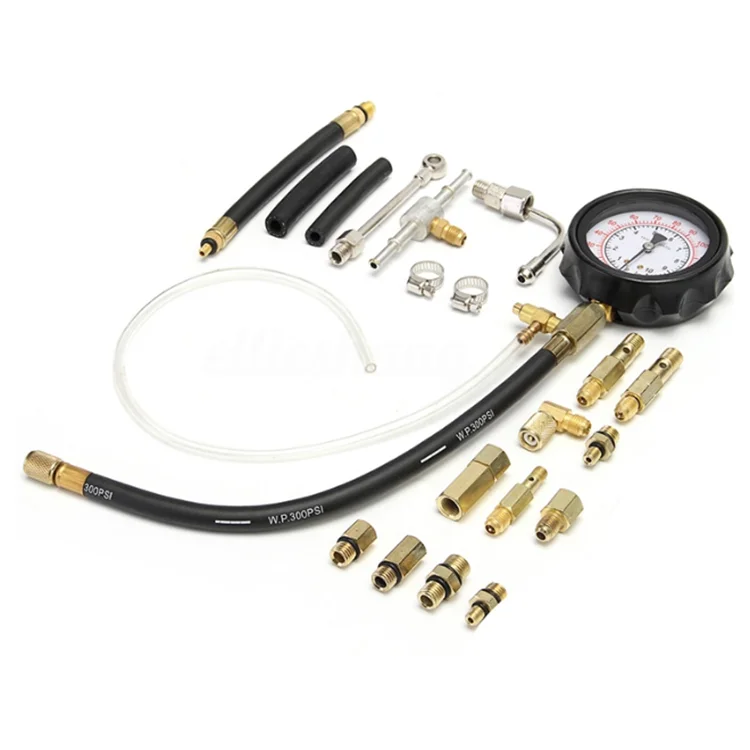 YIZHE TU-114 Fuel Gasoline Injector Injection Pump Pressure Tester Gauge Tool Kit