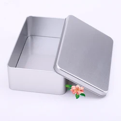 Manufacturer Custom Tinplate Box rectangular Flat Cover Tea tin box