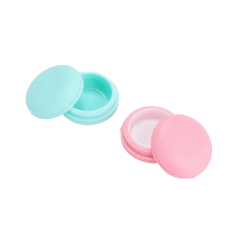 Mini Colorful Cute Candy Pill Jewelry Storage Lip Balm Jar Eye Shadow Cream Macaron Shape jar Case Box
