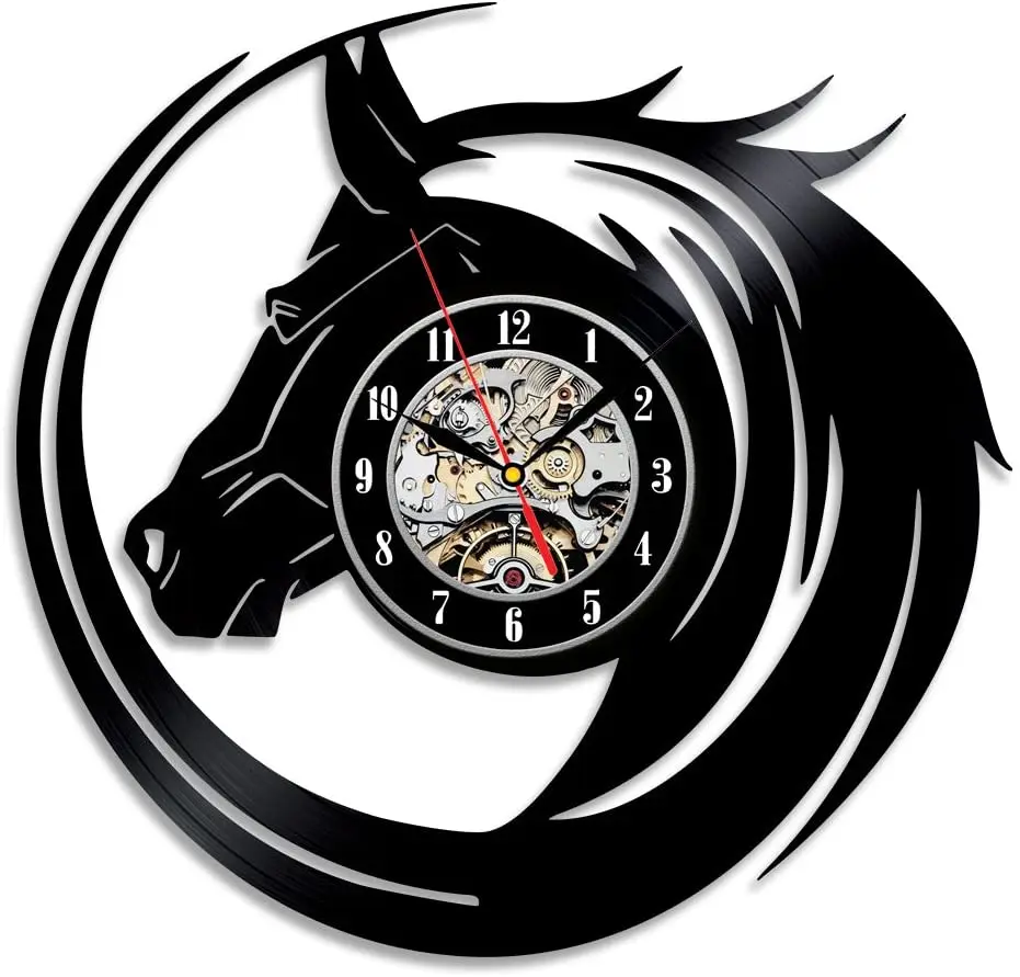 Hot Selling Handmade Black Vinyl Wall Clock  Nightmare Before Christmas Gifts