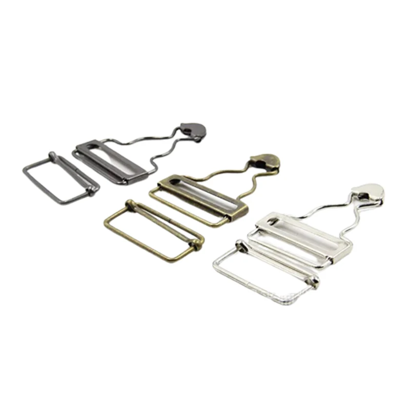 Wholesale Calabash Alloy Metal adjustable suspender Buckles For Jean Trousers