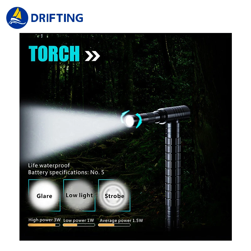 
Latest Design Multi-Functional Tactical Stick Personal Protection Self Defense Trekking Tools 