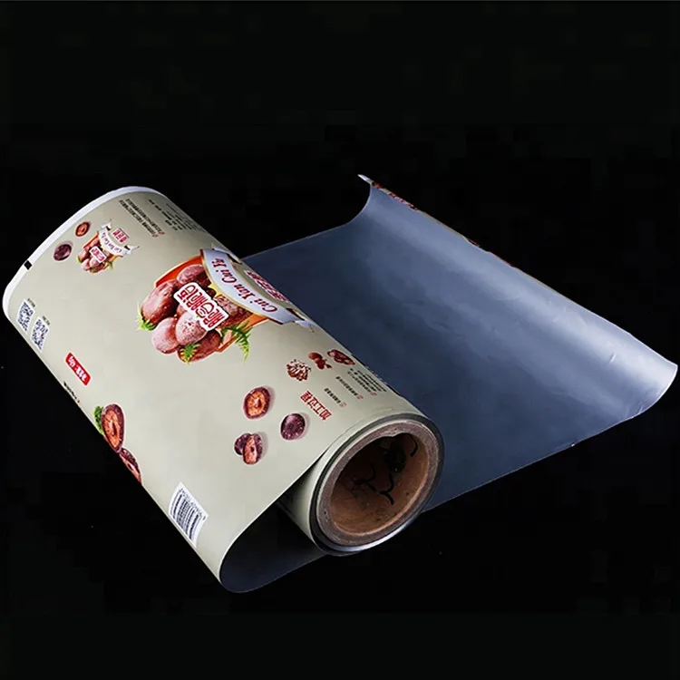 Custom printed metallized laminated packaging film roll for dry fruit packing