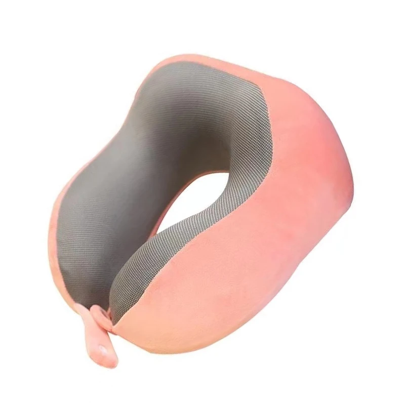 Packaging storage Airplane comfortable 2 in 1 u shaped Office memory foam deep sleep neck travel pillow