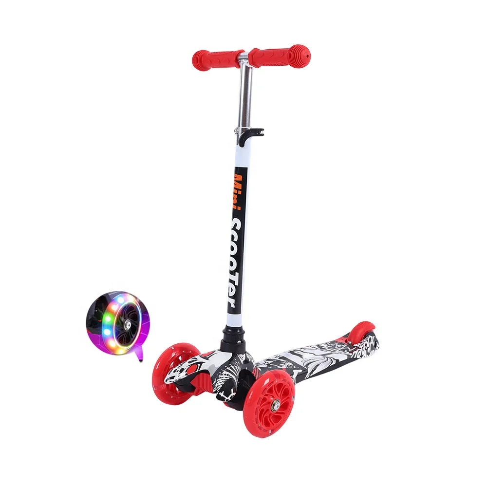 Cheap Price Kick Scooter Kids Pu Led Wheel Toy Scooter Baby Adjustable Children Foot Scooter